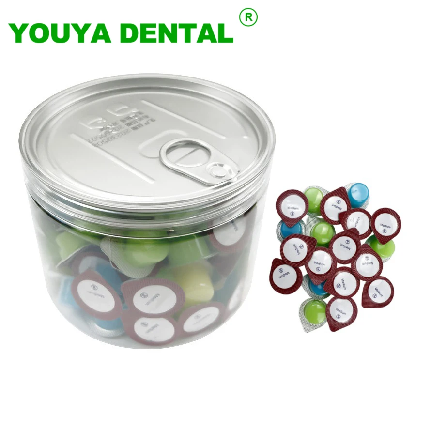 100pcs Dental Polishing Paste Jelly Fruity Tooth Polishing Paste Teeth Whitening Material Polish Grit Oral Hygiene Dentist Tools