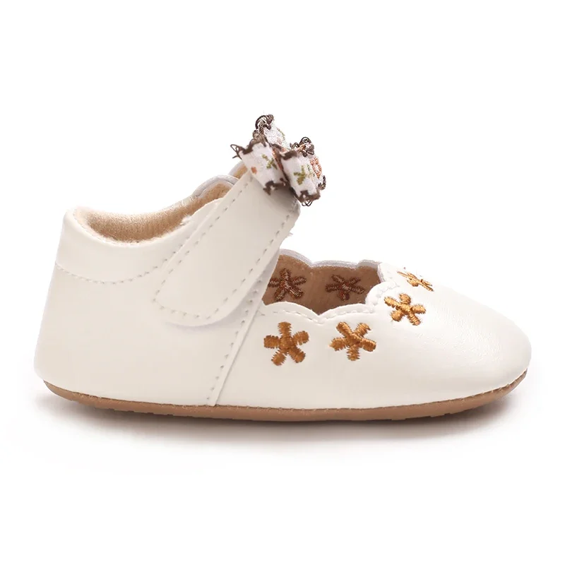 Baby Mädchen Prinzessin Schuhe süße und atmungsaktive Schleife für kleine Kinder Anti-Rutsch-Blume lässige Sportschuhe Baby Schuhe mit weichen Sohlen – Detail 17