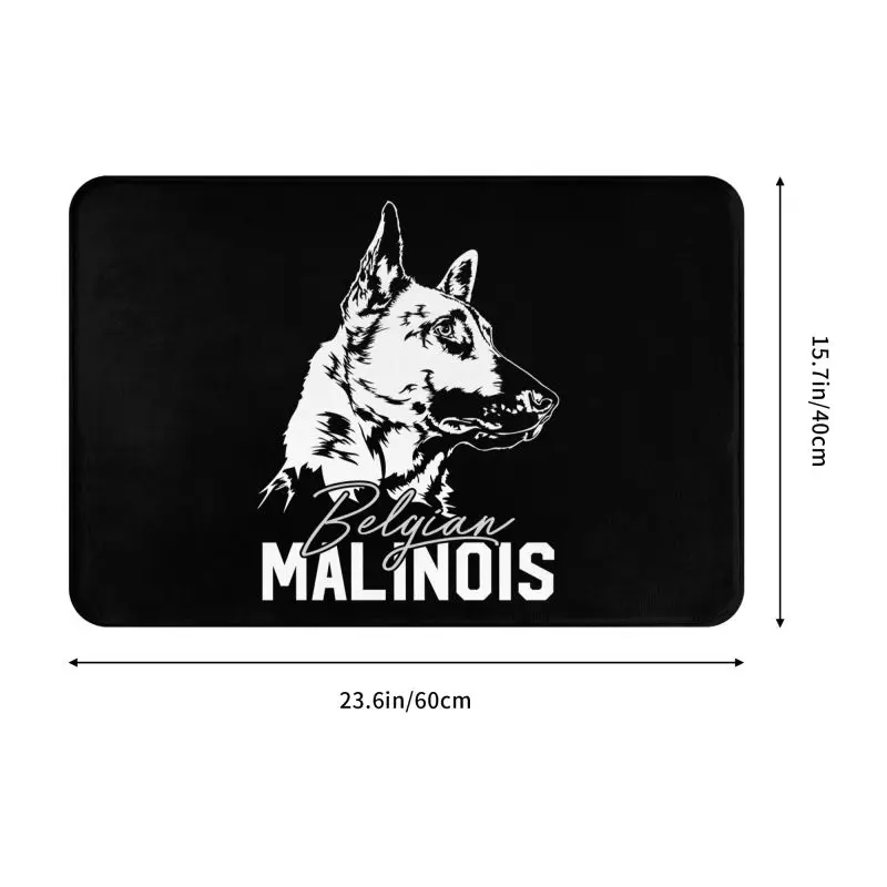 Custom Belgian Malinois Dog Doormat Anti-Slip Entrance Room Door Floor Mat Mechelaar Shepherd Dog Bedroom Balcony Carpet Rug