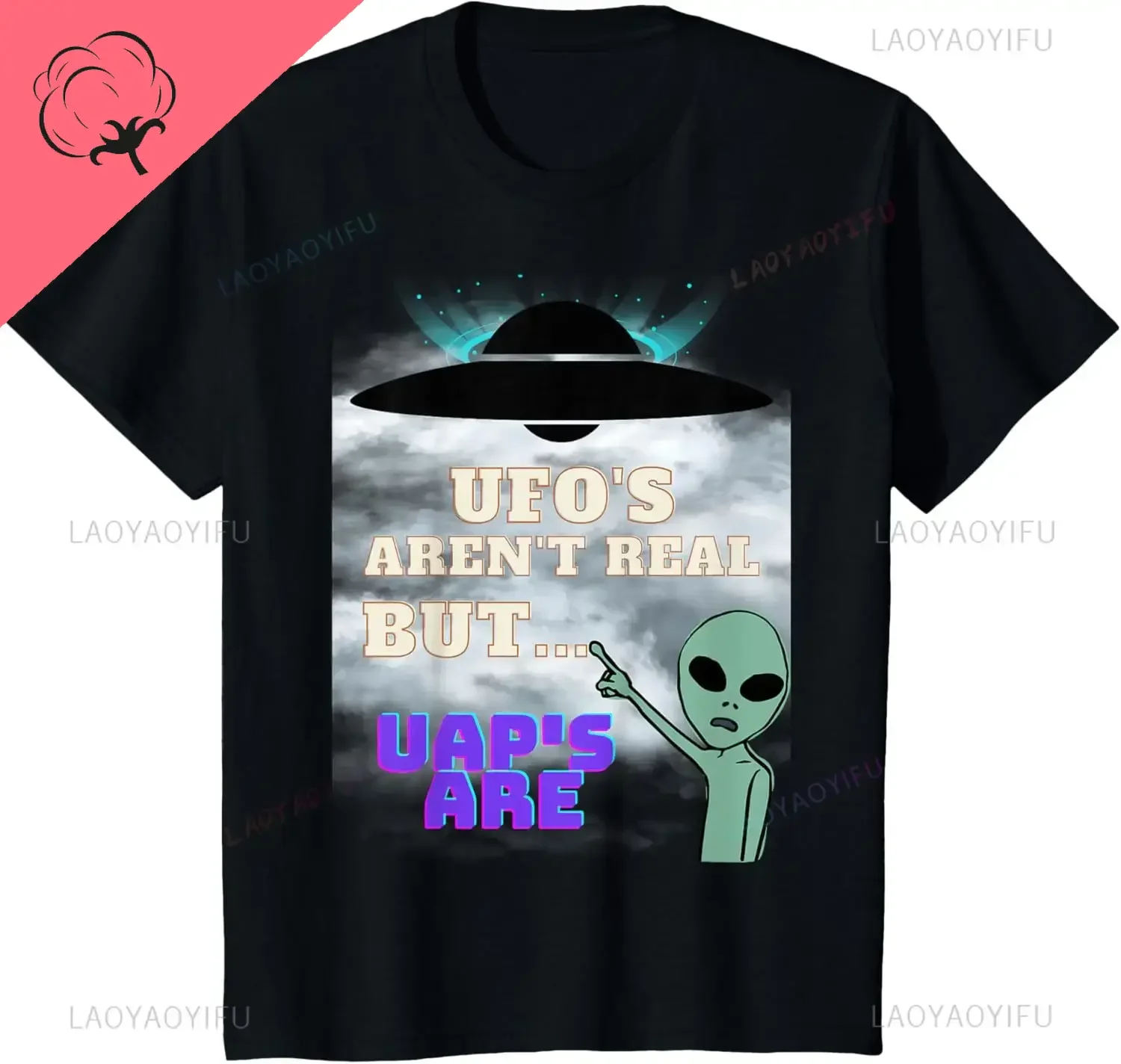 

Aliens UFO UAP Conspiracy Theory T-Shirt-Funny Sci-Fi Humor Graphic Tee Unisex Gift for UFO Enthusiasts & Sarcastic Meme Lovers