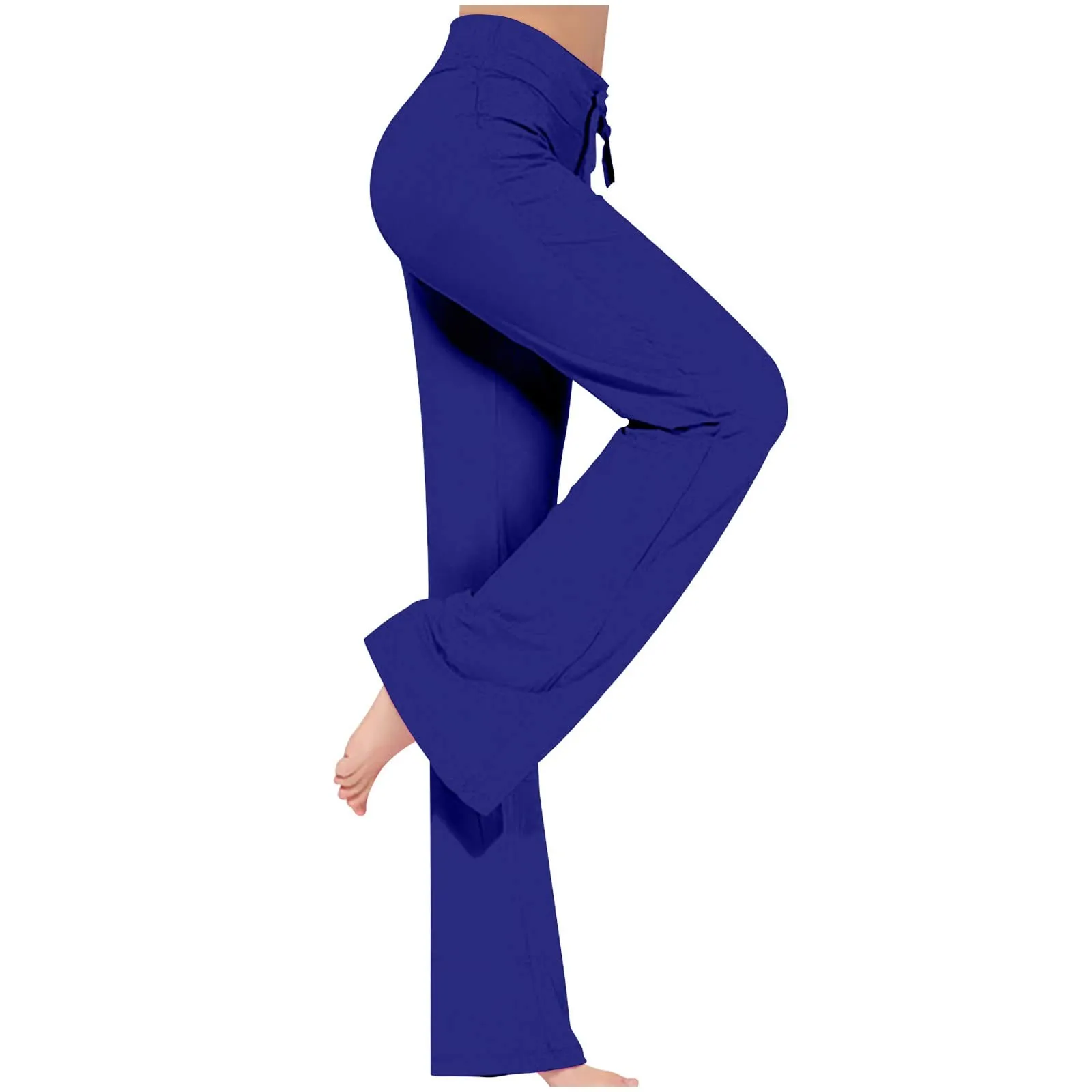 Women's Spring and Summer High Waisted Tight Fitting Flared Pants Slim Leg Long Pants Thin Wide Leg Pants for Women Yoga Pant