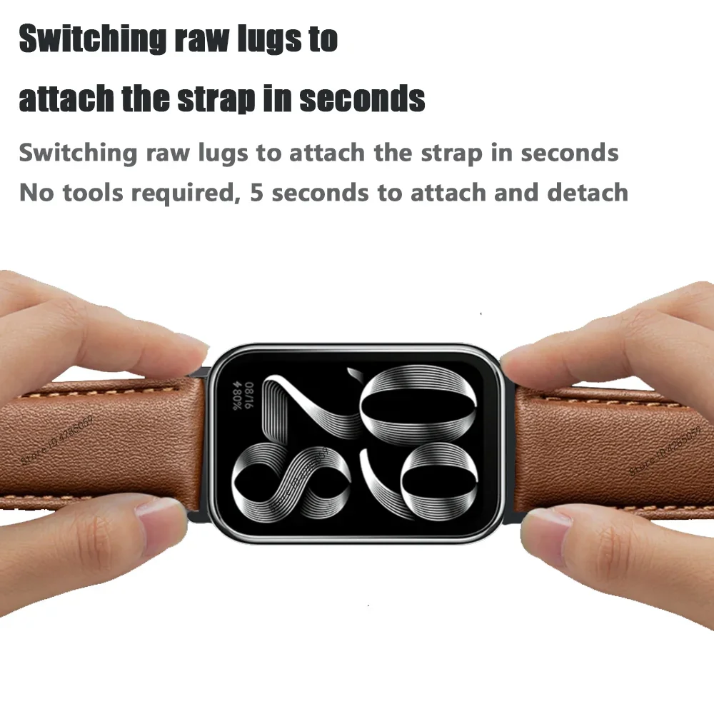 For Xiaomi Mi Band 9 Pro Smartwatch Leather Silicone Strap Bracelet Accessories For Mi band 9 Pro Watchband Sport band Correa