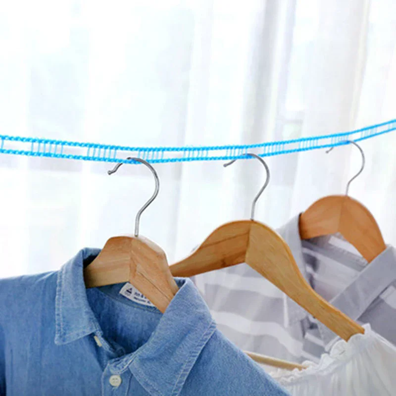 Windproof Clothesline 3/5/8/10 meters Durable Travel Clothes Line Rope Portable Clothes Drying Line Length Adjustable Non-Slip