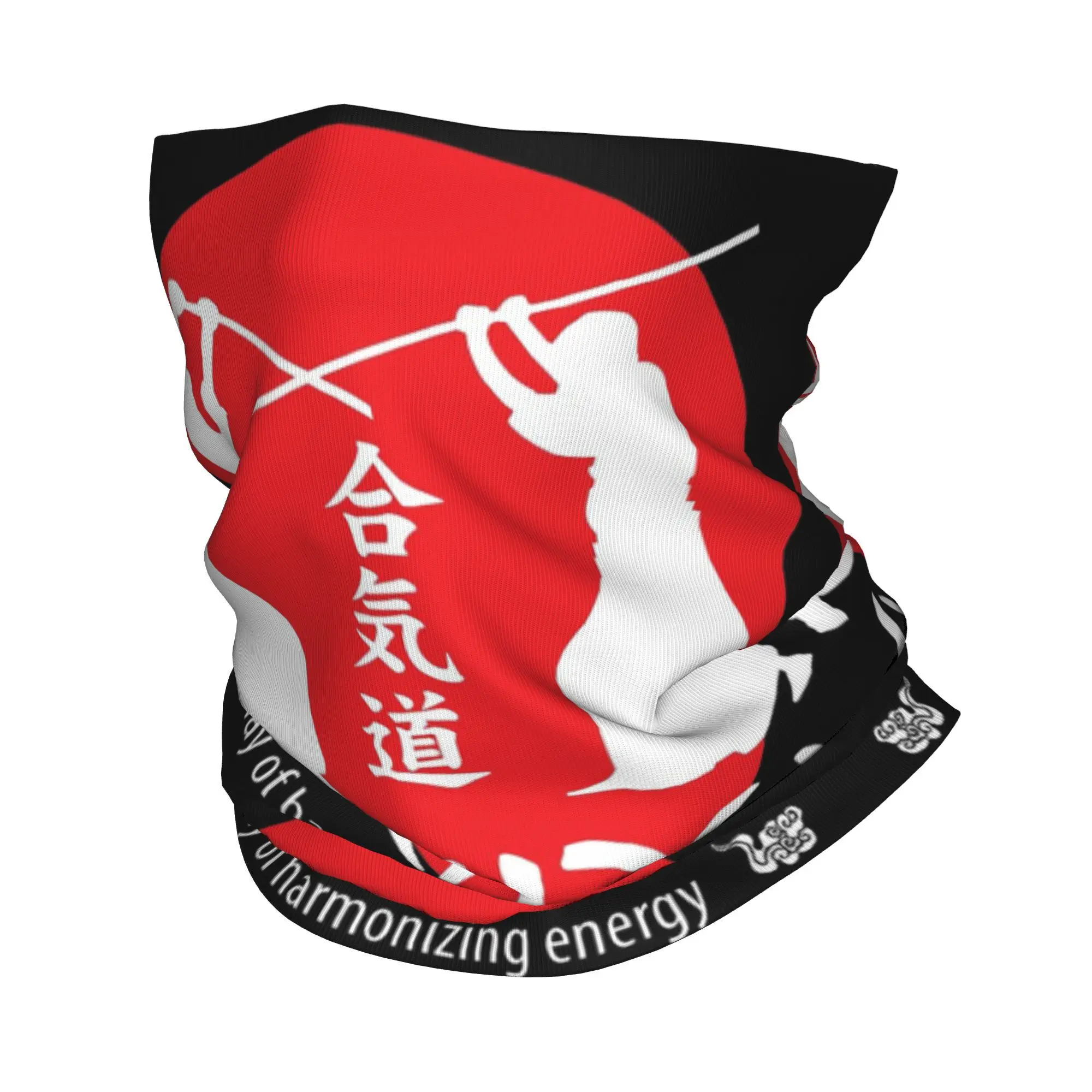 Aikido Bandana Neck Gaiter Printed Face Scarf Warm Headband Hiking Fishing Unisex Adult All Season