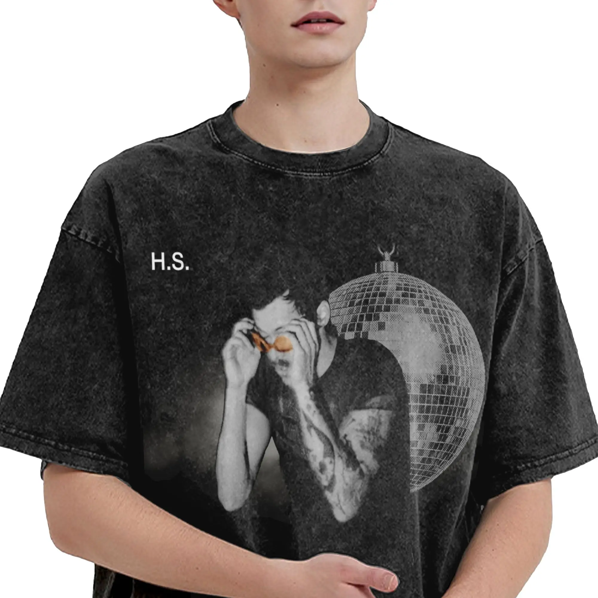 T Shirts Harrys Styles Kiss All the Time Disco Occasionally T-Shirt Aperture Streetwear Short Sleeve Summer Tees for Men Women