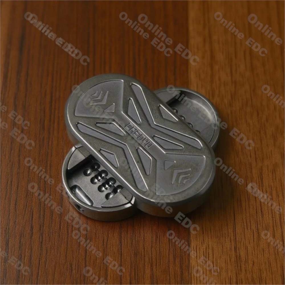 中古 EDC おもちゃ CHENYU ジルコニウム ガーディアン X1 プッシュ スライダー ストレート プッシュ ロータリー ストレス リリーフ おもちゃ 限定 99 個