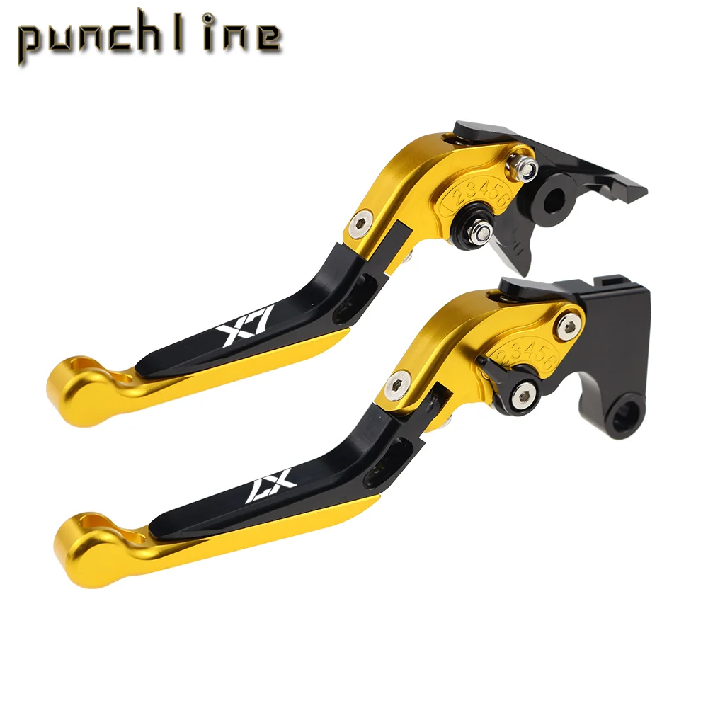 For Piggio X7 2021-2023 2022 Motorcycle CNC Accessories Folding Extendable For Brake Clutch Levers Adjustable Handle Set