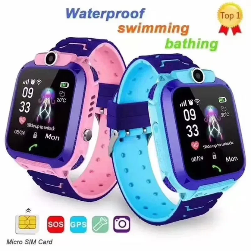 Smart watch for girls and boys with HD touch screen, camera, alarm clock, 12/24 hours time, ideal gift