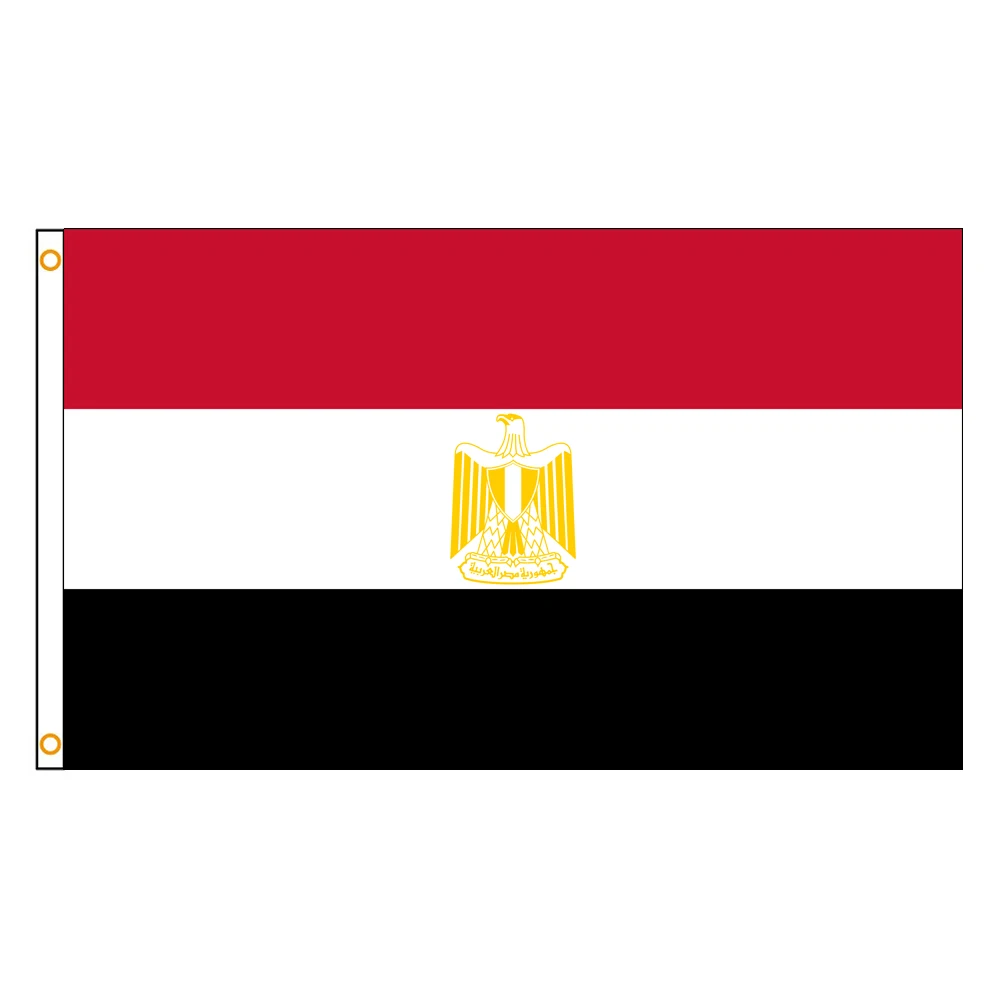 3x5 Ft Egypt Flag Vivid Color and Fade proof Canvas Arab Republic of Egypt Flags Polyester with Brass Grommets 3 X 5 Ft