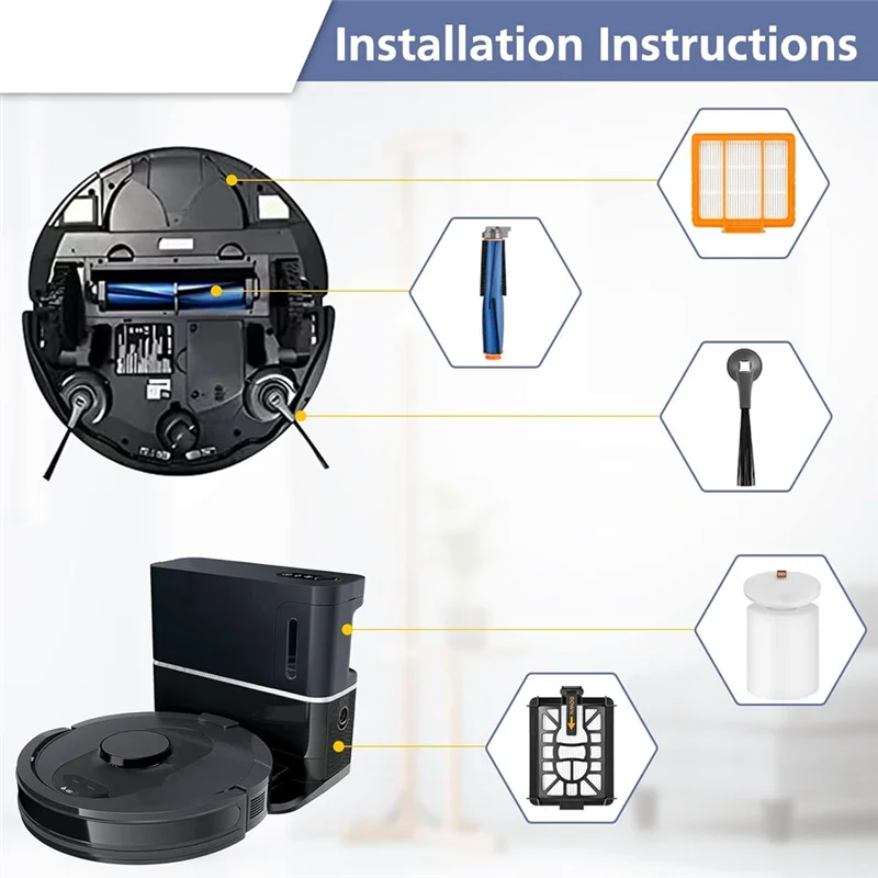 

ABJO-запасные части для Shark AI AV2501S AV2501AE RV2502AE RV2520AOUS AV2510AOUS AV2511AE, комплект вакуумных аксессуаров