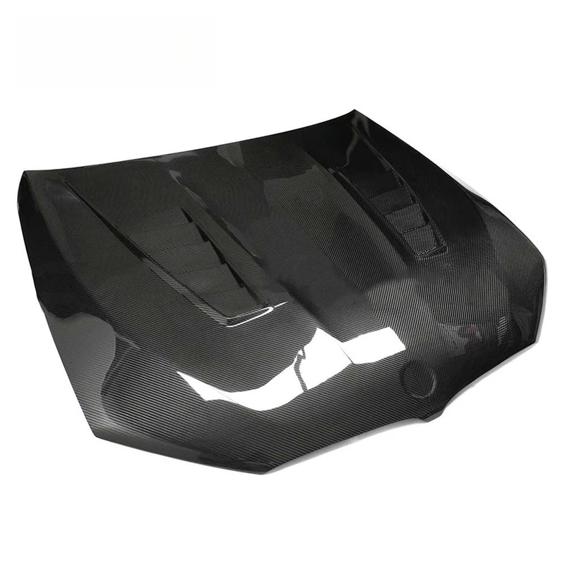 Automotive V Style Dry Carbon Fiber Front Hood Bonnet Upgrade Body Kit Parts For 2017-2023 G30 G31 F90 M5 Competition Exterior R