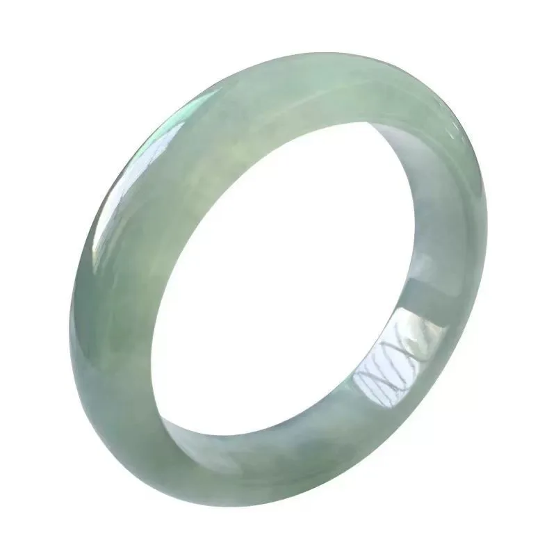 Light ice jade for girls, Burmese green translucent moonlight fine jadeite gift bracelet view 5