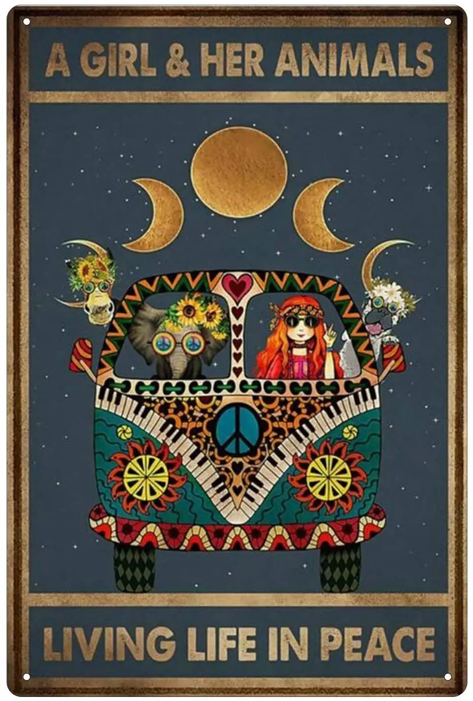 Letrero de estaño de Metal de sus animales, cartel artístico para dormitorio, vida en paz, baño y habitación, pintura de hierro Retro, pared, cafetería, cartel de Pos para el hogar