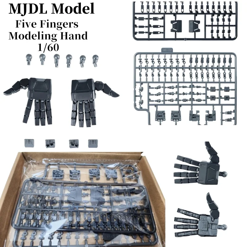 MJDL Model 1/60 PGU Five Fingers Modeling Hand Toys Assembled Model Parts Package Robot Action Figure Plastic Model Kits