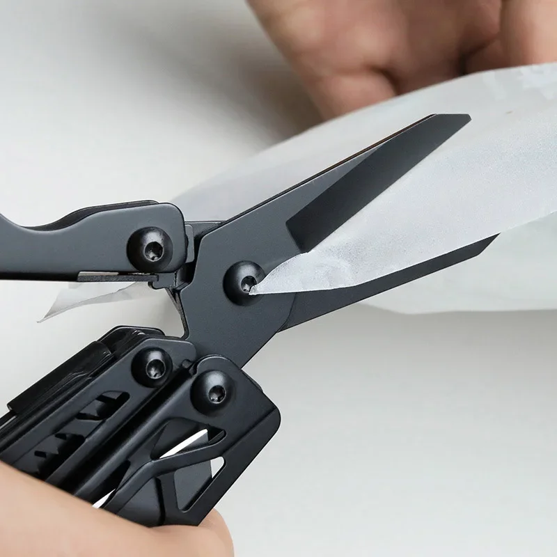 Imagem -03 - Nextool-black Knight 11 em Alicate Multitool Edc Outdoor Survival Folding Scissors Multi Ferramenta com Bainha Kydex Opcional