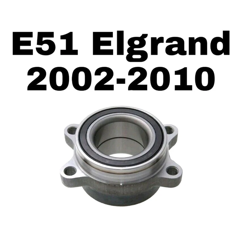 1 PCS Front Wheel Hub Bearing Silver Metal For Nissan Elgrand E51 2.5 3.5 ABS 2002-2010 40210-WL000, 40210-WL020, 0282E51MF