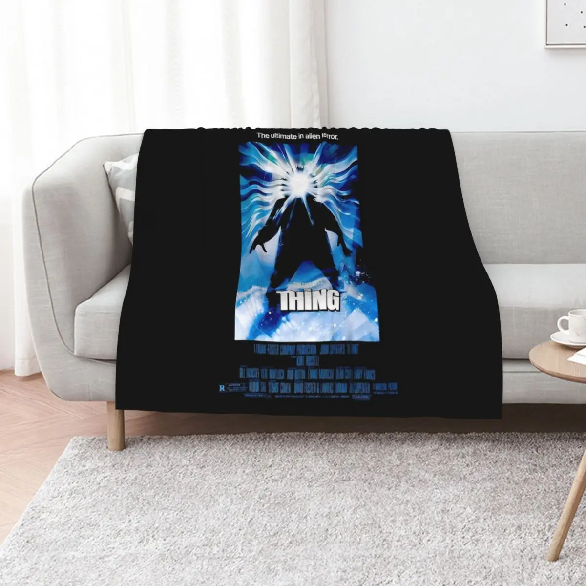 The Thing Throw Blanket Soft Plaid Thins For Decorative Sofa funny gift Nap warm winter Blankets