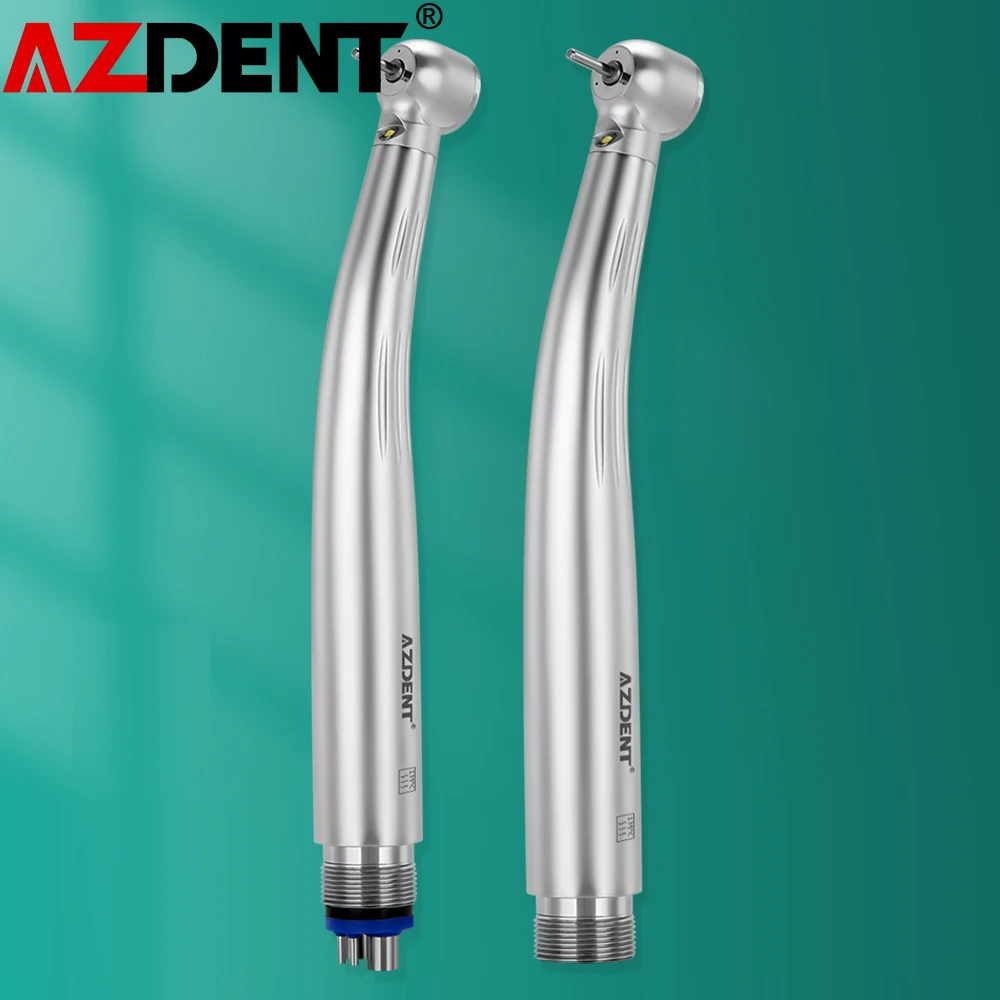 Azdent Dental LED High Speed Handpiece ​Triple Water Spray E Generator Dentist Handpiece Air Turbine Dentistry Instruments