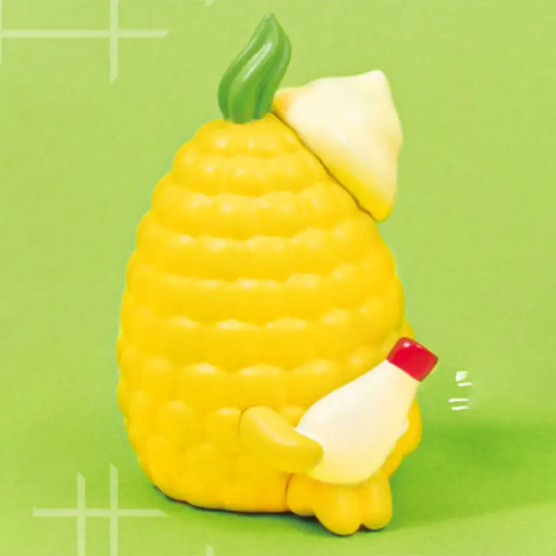 Gashapon Ornament Sitting Posture Vegetables Corn Asparagus Modeling Desktop Decoration Collectible Toy