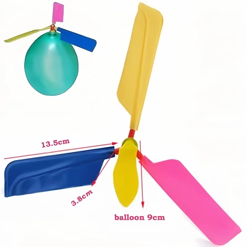 5 pçs hélice balão helicóptero brinquedos das crianças diy balão com apito ao ar livre voando balão festa de aniversário decoração presente