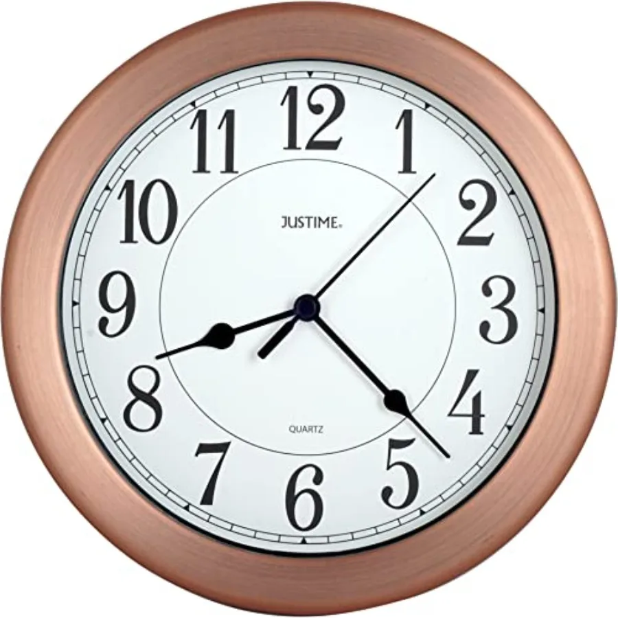 

8,5-дюймовые водонепроницаемые настенные часы для декора стен, маленькие настенные часы для небольших помещений, часы для ванной комнаты, кухонные часы, часы для офиса