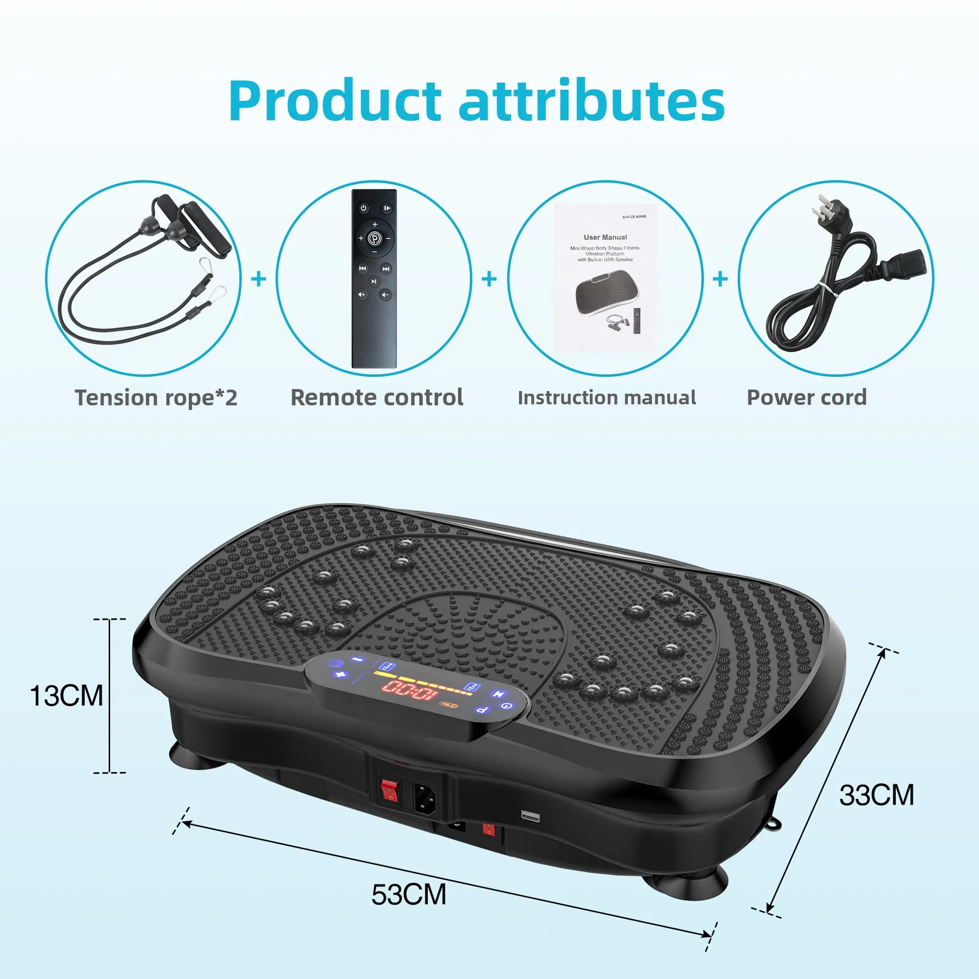 آلة رفض الدهون للياقة البدنية، تردد 99 سرعة مع شاشة عرض بيانات LED لتوصيل بلوتوث #4