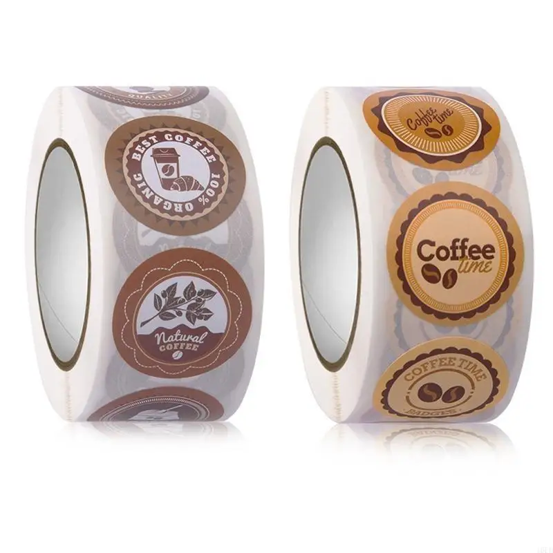 500 piezas bebidas café pegatinas