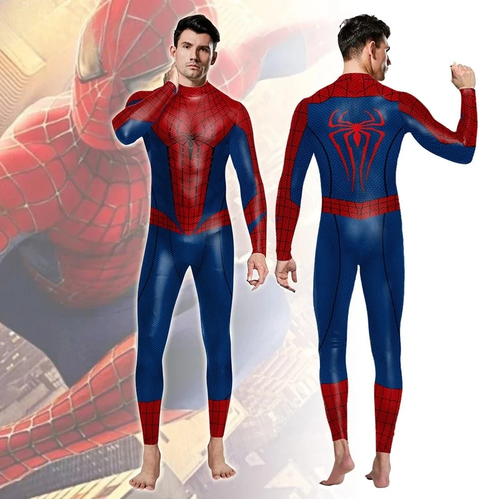 

Spider-Man No Way Home Bodysuit | Marvel Cosplay Costume Web Pattern Jumpsuit