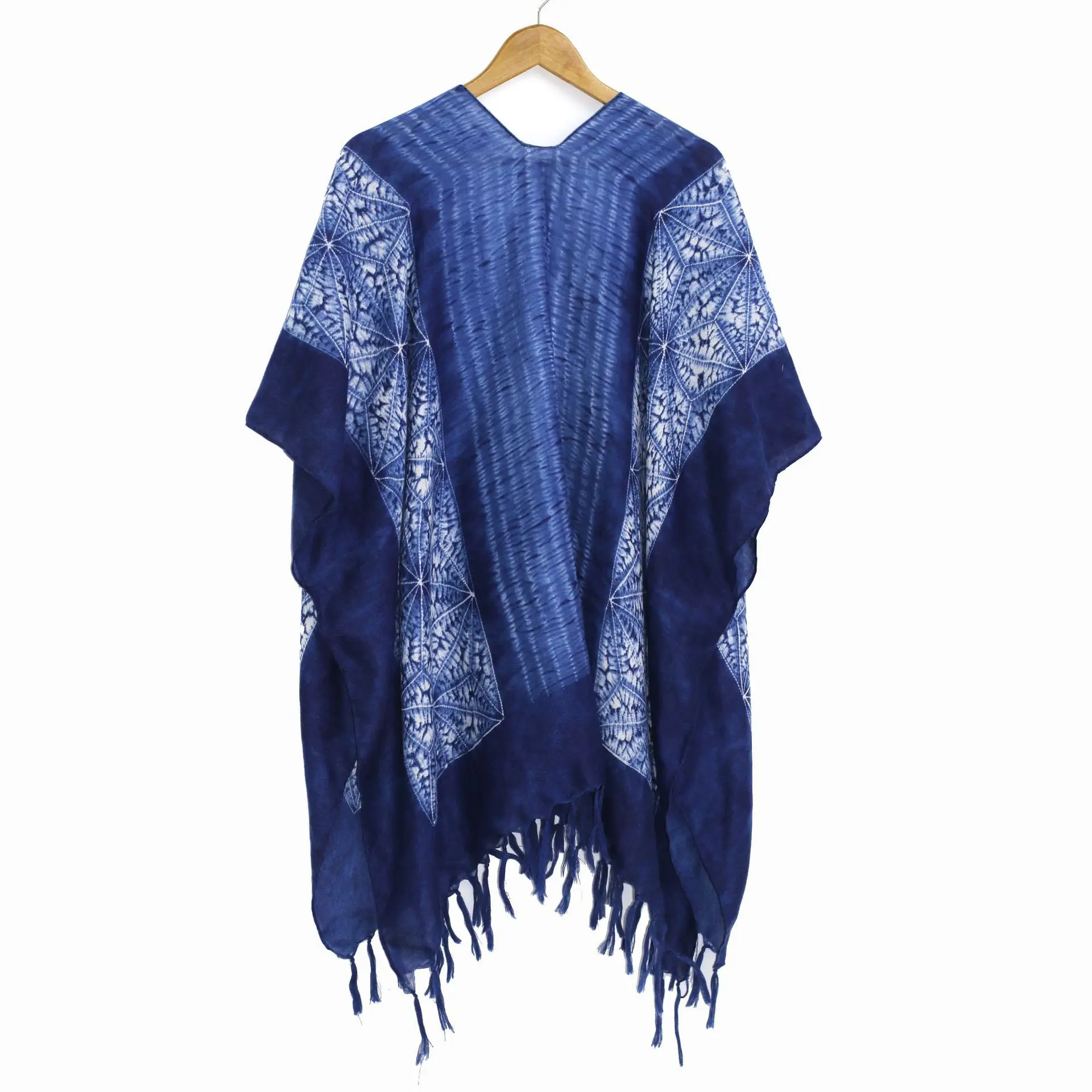 

Vintage Women Tie-dyed Tassels Scarf Shawl Casual Summer Sunscreen Scarves Thin Pashmina Stole Fashion Travel Cloak Bikini Cover