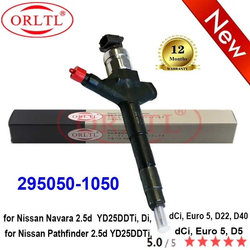 Genuine Fuel Injector 295050-1050 2950501050 295050 1050 For Nissan Navara Nissan Pathfinder 2.5d DCRI301050 9729505-105