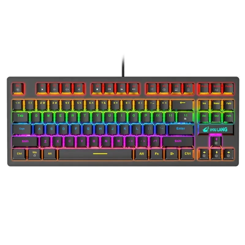 K2 punk mechanical keyboard 87-key game competitive office notebook e-sports keyboard cross-border Amazon