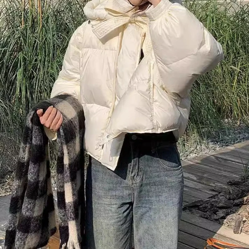 2025 Winter Short Korean Version with Loose and Thickened Women's Cotton-padded Jacket Coat