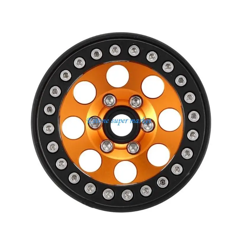 090B Set of 4 Metal Wheel Rims for 1/10 Remote Control Crawlers Durable and Stylish