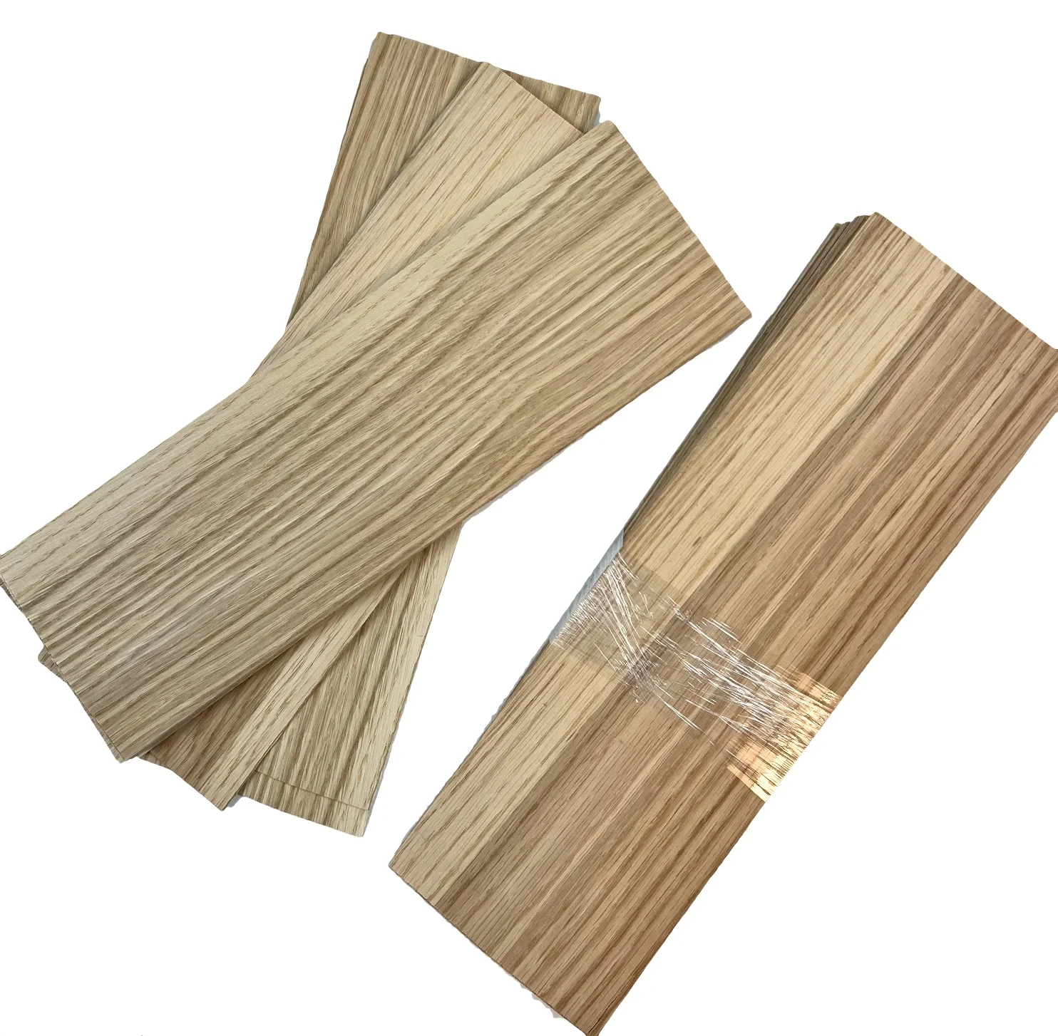 50pcs/lot L:340x110x1mm  North America White Oak Wood Chips Thin Wood Veneer Floor Decoration Panel