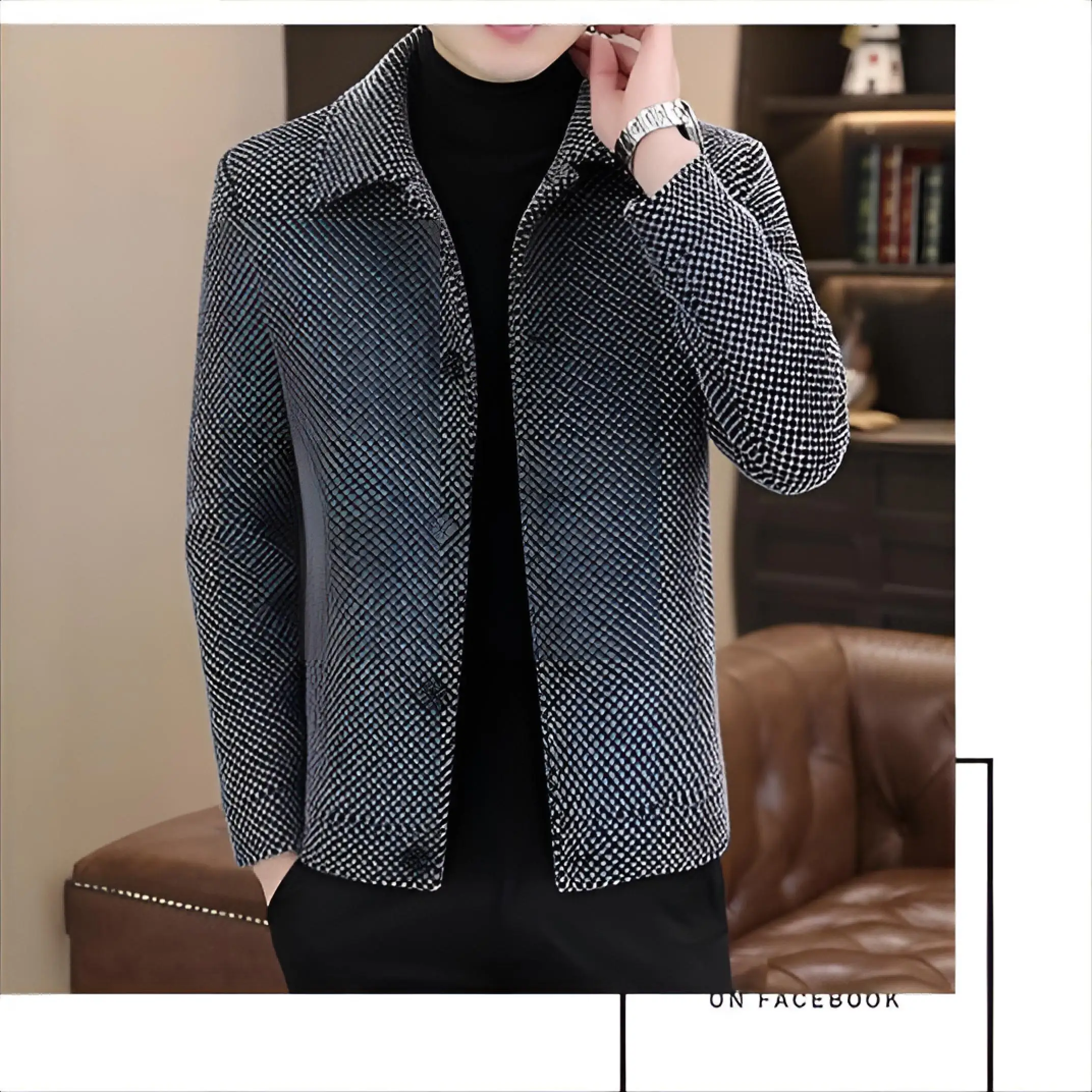 

Длинное пальто из шерстяной смеси с поясом для мужчин, регулируемым по талии, с завязками, фиксированным и надежным креплением, стильное и элегантное.