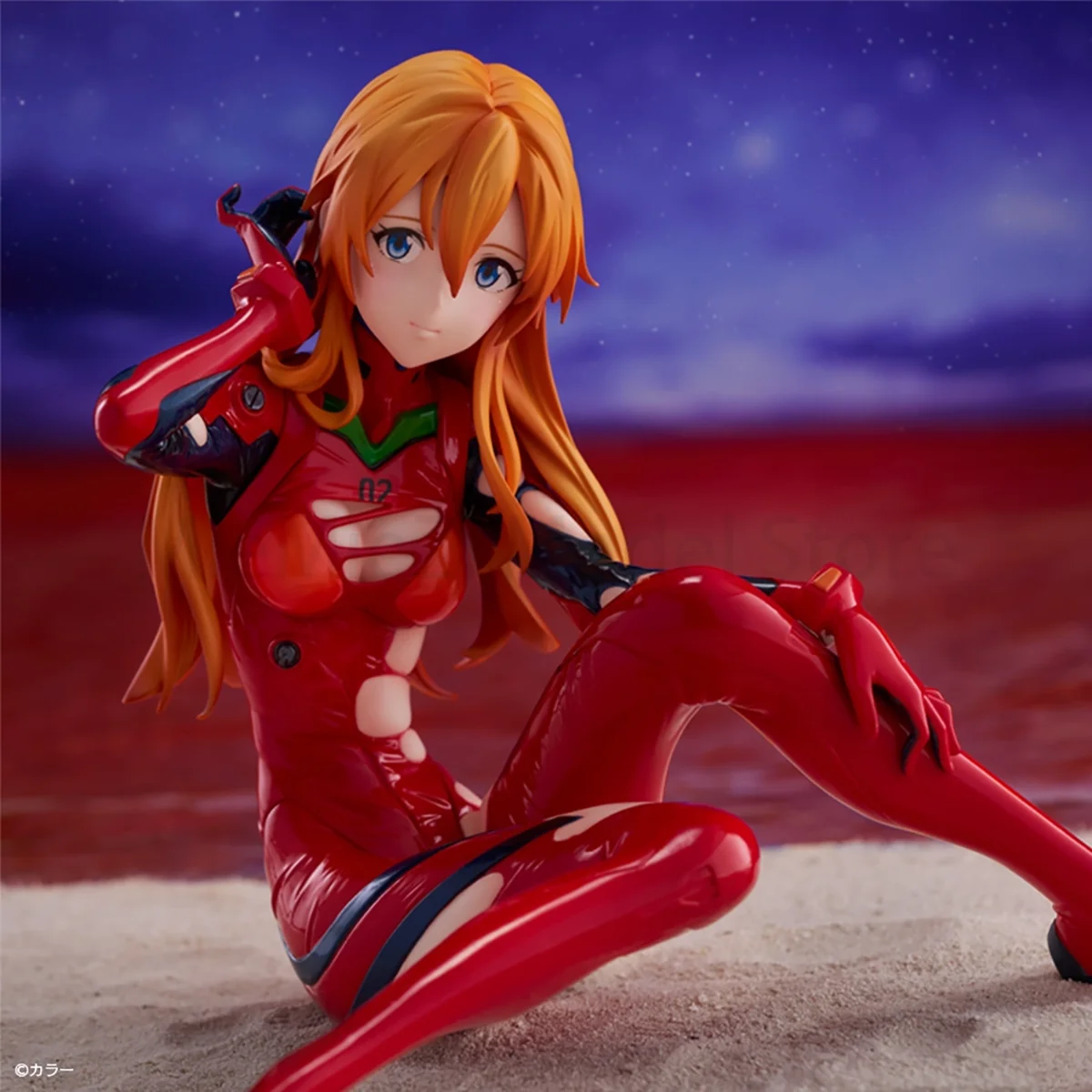 متوفر في المخزون الأصلي S-Fire Evangelion Shin Gekijouban Souryuu Asuka Langley Ayanami Rei شعر طويل Ver. شخصية أنيمي