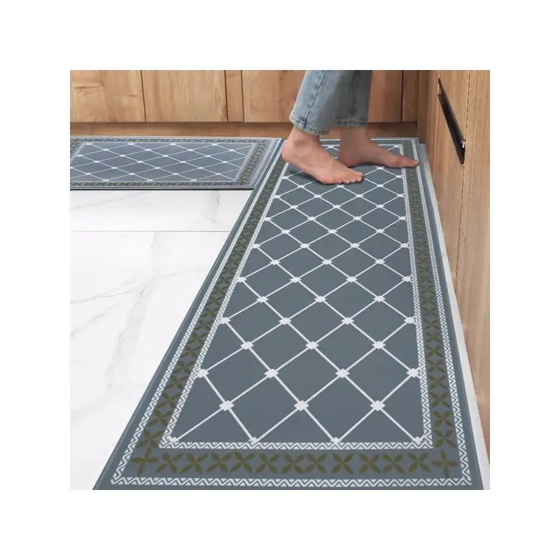 

Моющиеся нескользящие кухонные коврики, набор из 2 шт., впитывающие коврики 19,7x31,5 дюйма и 19,7x47,2 дюйма для использования на полу