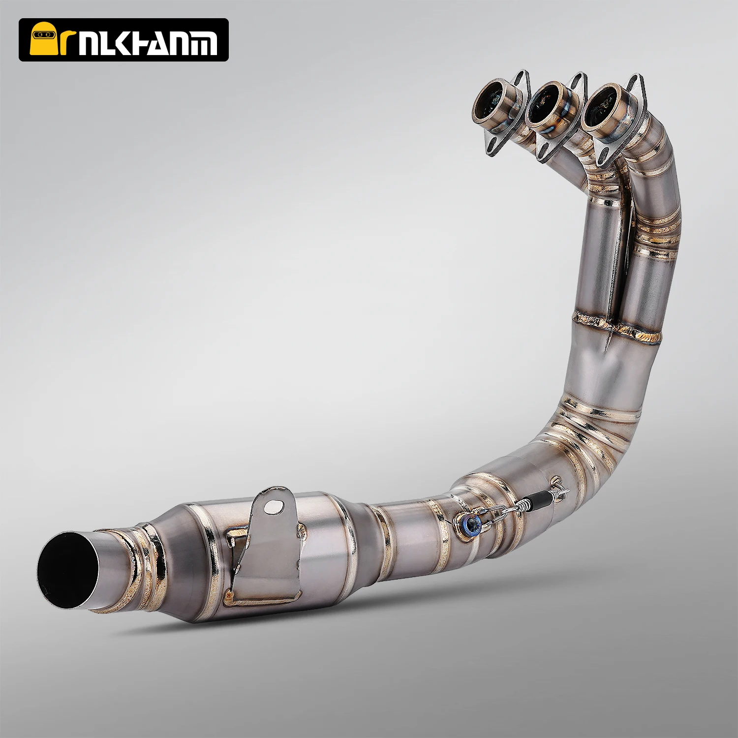 

Выхлопная труба 60 мм из титанового сплава с каталитическим нейтрализатором для мотоциклов MT09 FZ09 XSR900 2021-2025, накладная, нижняя