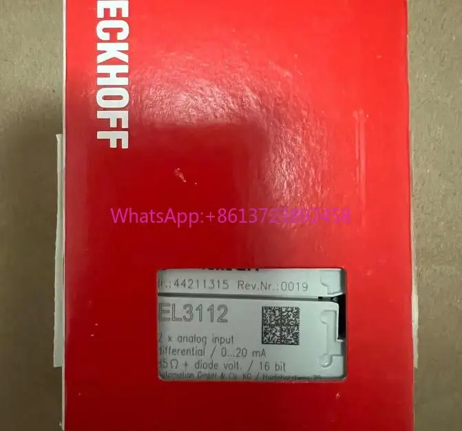 O módulo EL3314 EL3202 EL3152 EL3112 EL3122 Beckhoff BECKHOFF é local genuíno.