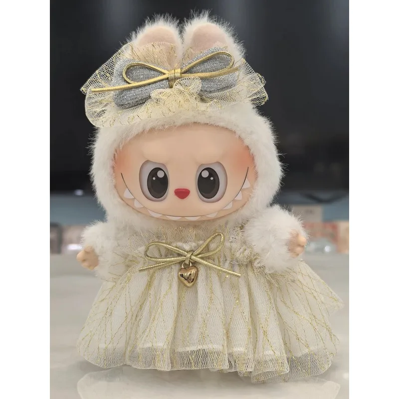 Per Spot originale Labubu scatola cieca in vinile vestiti per bambini abito da principessa fatto a mano gonna soffice abito da sposa da sposa regalo di moda