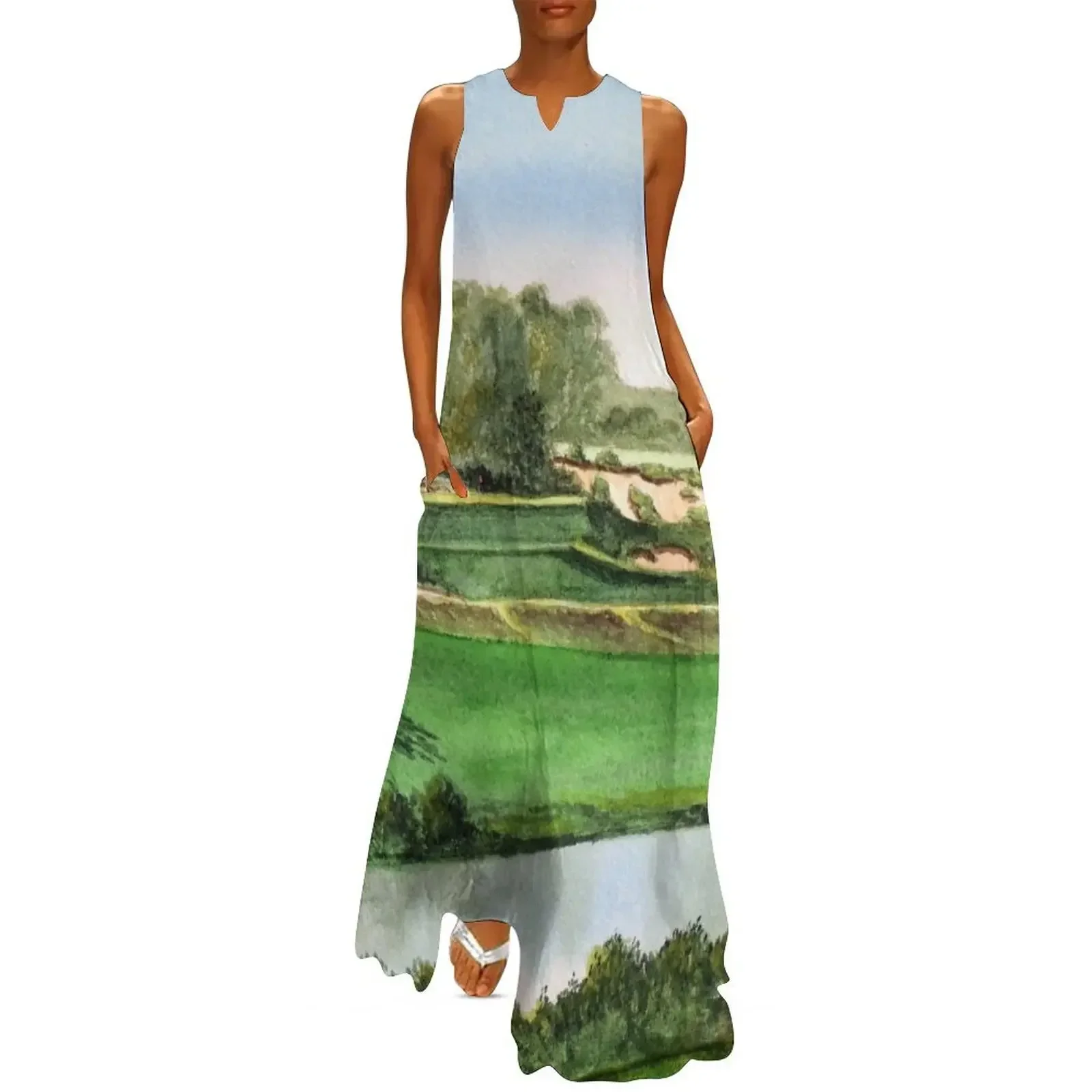 

Pine Valley Golf Course New Jersey 5th Hole Long Dress Women's summer skirt dresses for women 2025 Women's long dress Dress