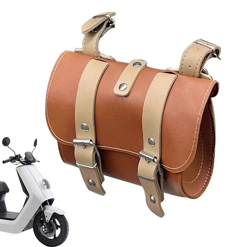 

Waterproof Bike Handlebar Bag 8L Oxford Fabric Front Tube Bag with Reflective Safety Convertible Shoulder Bag for Road Cycling