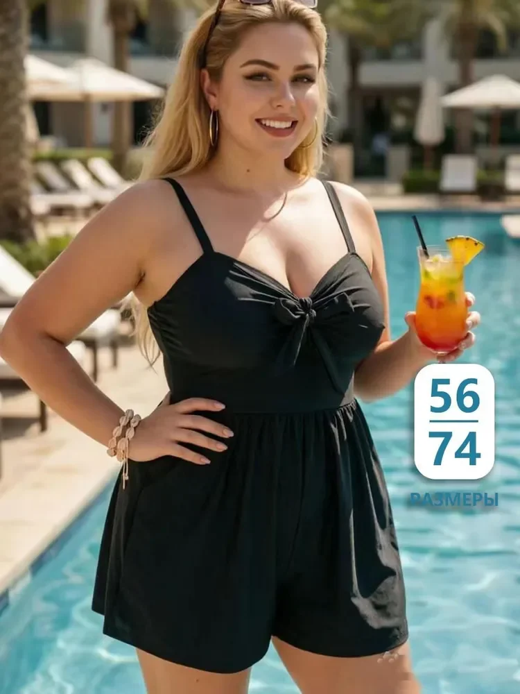 

2026 Black Strapped Plus Size 10XL Swimwear Women Cross Push Up Large One Piece Swimsuit Backless Summer Chubby Bathing Suit