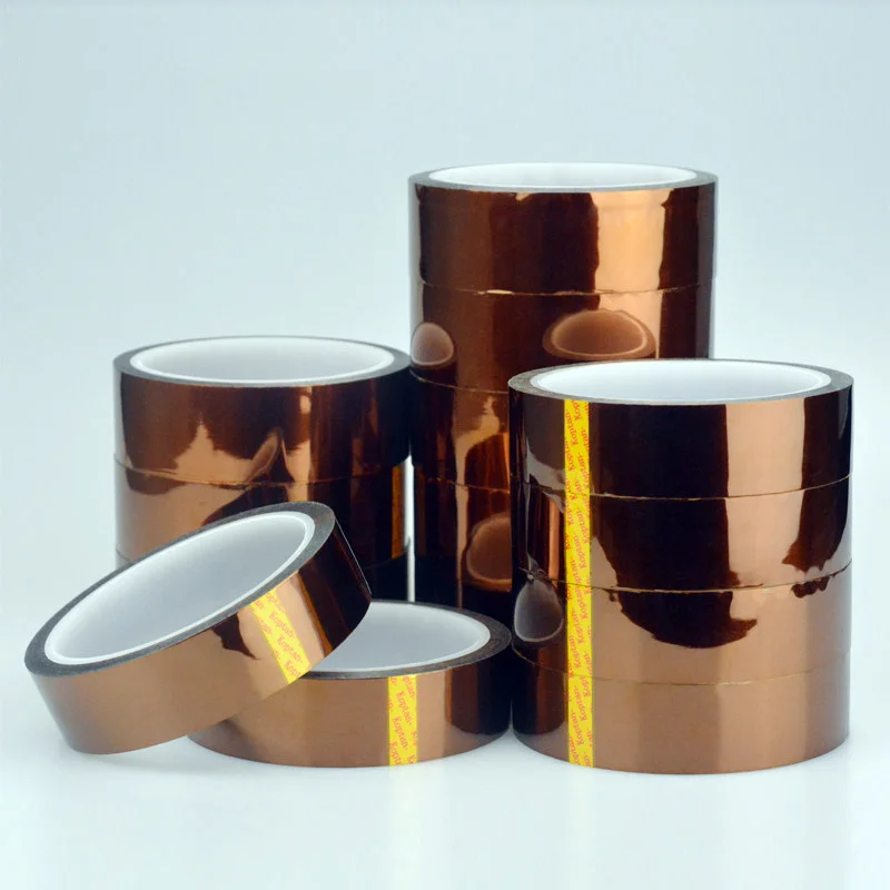 33m Amber High Temperature Tape, Gold Finger High Temp Tape, Polyimide Tape, Heat Resistant to 300°C