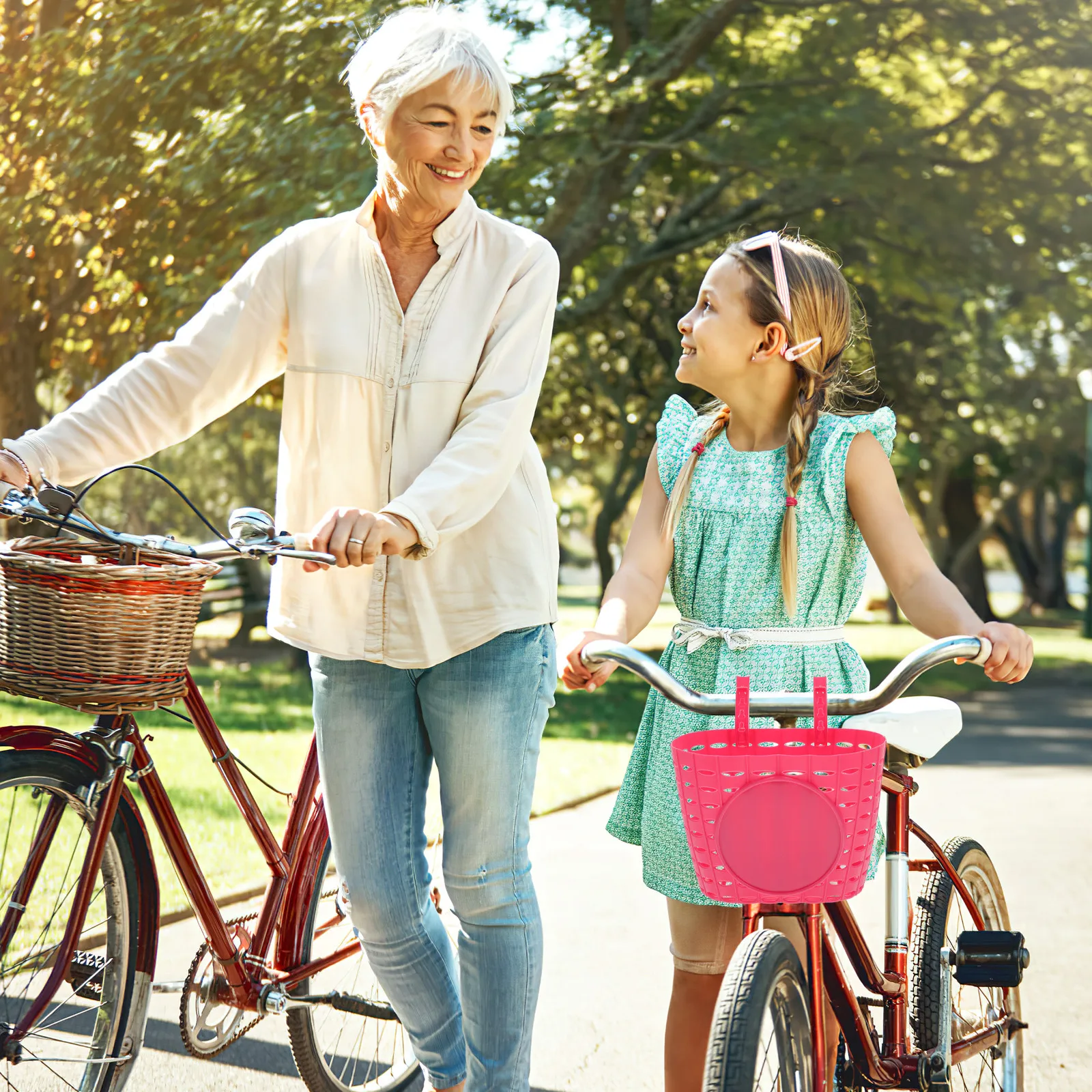 

1pc Plastic Bike Basket Detachable Storage Basket For Bicycle Front Handlebar Kids Adult Durable Waterproof Scratch Resistant