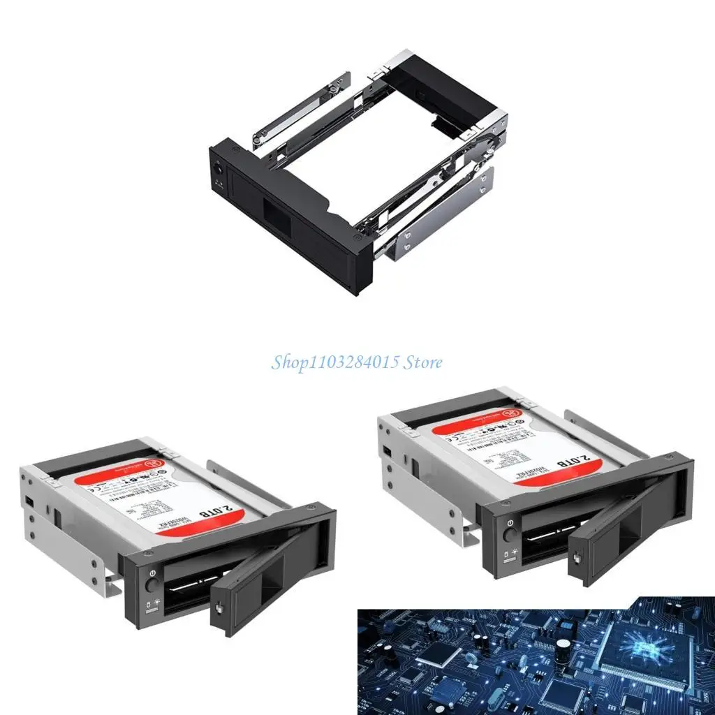 

1106SS Trayless Hot Swap Mobile Rack ROM 3.5inch Internal Hard Drive SSD Adapter Hard Drive SSD Conversion Frame
