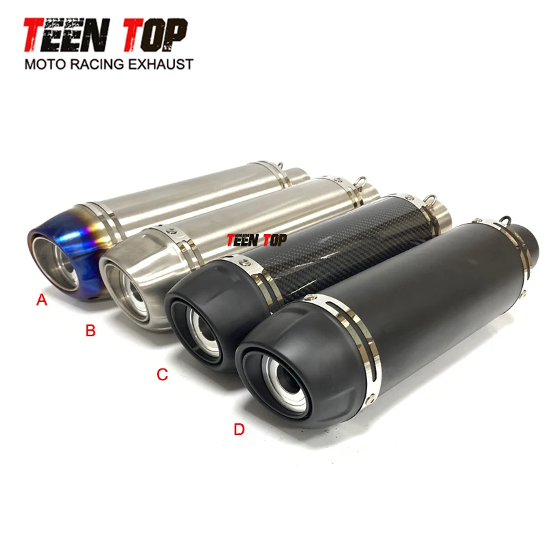 Universal Motorcycle Exhaust Muffler For Yamaha LC135 MT15 MT125 YZF-R15 V3 Exhaust Silencer Leo vince Exhaust Z255 ADV150 Elbow