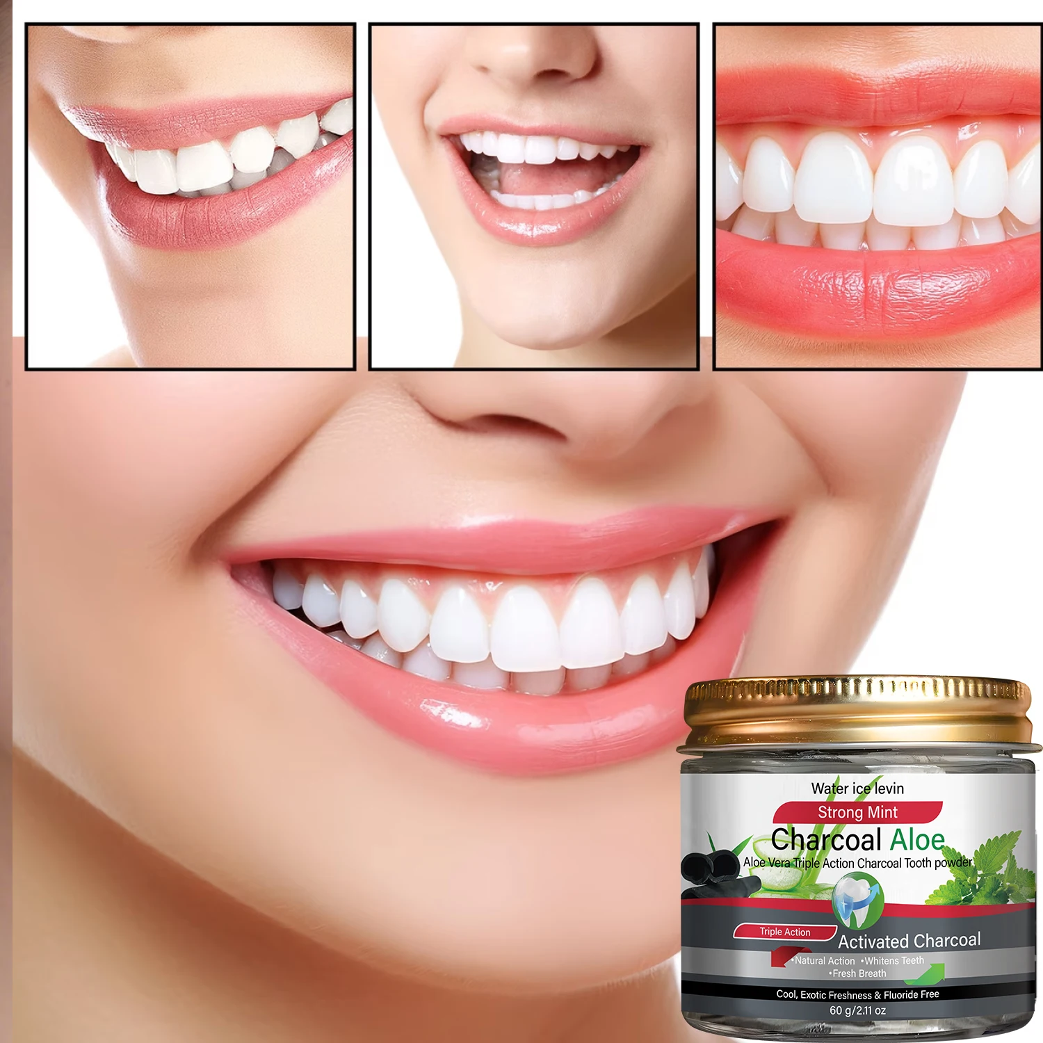 Aktivkohle-Aloe-Zahnpulver, st – Teeth Whitening Charcoal Bewertung und Preis