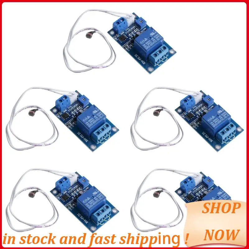 

5X 12 В переключатель управления освещением фоторезисторный релейный модуль датчика обнаружения XH-M131 ГОРЯЧИЙ!