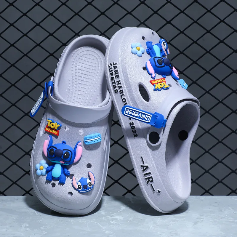 Nuevas zapatillas con cabeza de la serie Stitch de dibujos animados para parejas, zapatos informales súper ligeros, antideslizantes y versátiles, regalos para hombres y mujeres